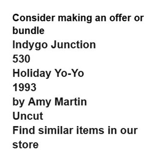 Indygo Junction 530 Pattern Holiday Yo Yo Uncut Shirt Vintage Applique Folkwear - Picture 3 of 7